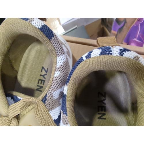 ZYEN Women's Size 9.5-10 Wide Toe Box Barefoot Shoes for Women | Wide Width Breathable Camouflage Shoes | Zero Drop Sole Fashion Non Slip Gym Sneaker Lightweight Minimalist Walking Sneaker