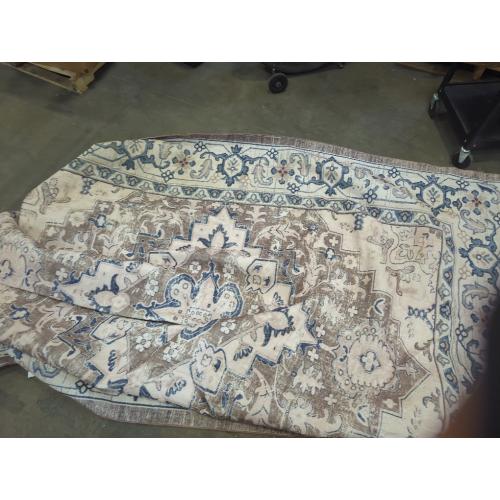 Lofus Area Rugs for Living Room, Washable Area Rug, Rugs for Bedroom, Kitchen, Vintage Boho Carpet, Soft Non-Slip, Low Pile Large Area Rug for Office Dining Room, Floral Brown