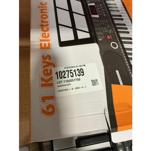 61 keys keyboard piano, Electronic Digital Piano with Built-In Speaker Microphone, Sheet Stand and Power Supply, Portable piano Keyboard Gift Teaching for Beginners