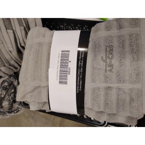 All-Clad Solid Kitchen Towel: Highly Absorbent, Super Soft Long Lasting - 100% Cotton, 17x30 Tea Towel for Cleaning & Drying Dishes, Pans, Glassware, or Countertops, (6-Pack), Titanium Gray