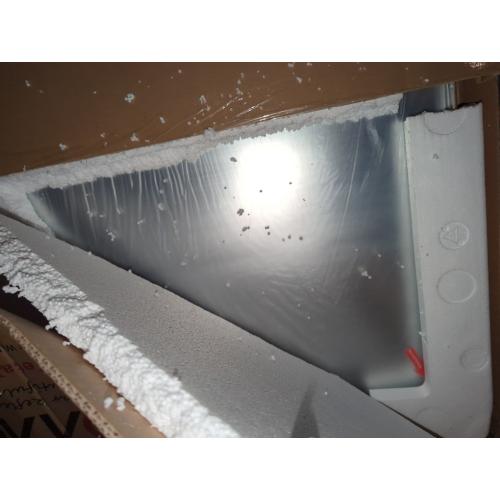 LOAAO 40X32 Inch Brushed Nickel Bathroom Mirror, Rounded Rectangle Silver Metal Frame Mirror, Brushed Nickel, Anti-Rust, Shatter Proof, Hangs Horizontally or Vertically