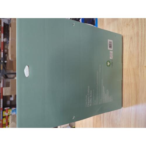 Haven Waffle Large/X-Large Organic Cotton Robe in Lunar Rock