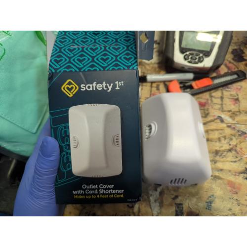 Safety 1st Outlet Cover with Cord Shortener for Baby Proofing