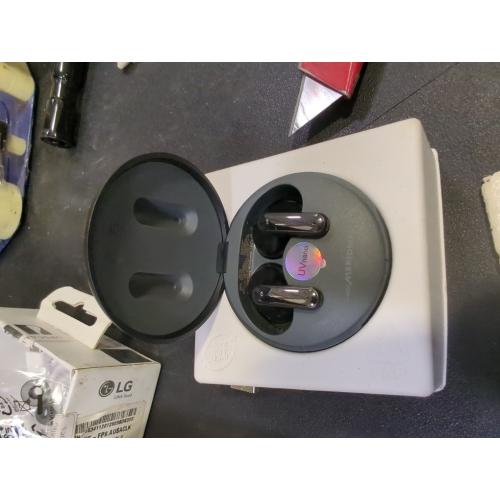 LG TONE Free FP9 Plug and Wireless True Wireless Bluetooth UVnano Earbuds, Black