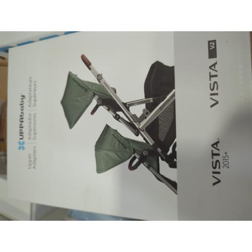 UPPAbaby Upper Adapter for Vista, Vista V2, and Vista V3 Strollers/ Compatible with Bassinet, Toddler Seat, Aria, Mesa V2, or Mesa Max Infant Car Seats / Quick   Secure Attachment / 1 Set