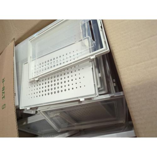 SONGMICS Shoe Boxes, Pack of 18 Shoe Storage Organizers, Stackable Clear Plastic Boxes for Closet, Sneakers, 13.1 x 9.1 x 5.6 Inches, Transparent and White ULSP18SWT