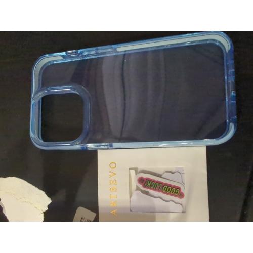 ArtsEvo Designed for iPhone 15 Pro Max Case, 6.6ft Drop Protection, Full Body Screen Camera Protective Phone Case,Light Blue