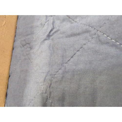 HORIMOTE HOME 100% Linen Front/100% Cotton Back Quilt Set King Size, Steel Blue Pre-Washed European Flax Linen Quilt, Diamond Stitch Bedspread Coverlet Bedding Set 3-Piece for All Seasons