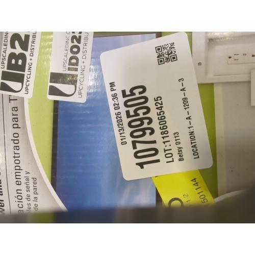 Legrand On-Q 4-27/64-in x 10-in PVC White Flat Screen Tv Kit