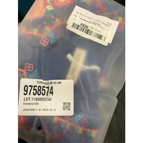 YZXDORWJ Women's Mexican Long Sleeve Blouse Embroidered Traditional V Neck Top Boho Tunic