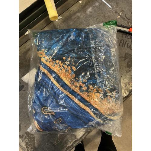 Perinsto Blue Painted Marble Throw Blanket Ultra Soft Warm All Season Marbling Painting Decorative Fleece Blankets for Bed Chair Car Sofa Couch Bedroom