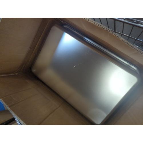 SILVER USED 2PACK Stainless Steel Litter Box, Metal Litter Boxs with Lid High Sides, XL Extra Large Litter Box for Big Cats, Never Absorbs Odors, Leak-Proof, Stain-Free, Rust-Free, Easy to Clean, Scoop Included