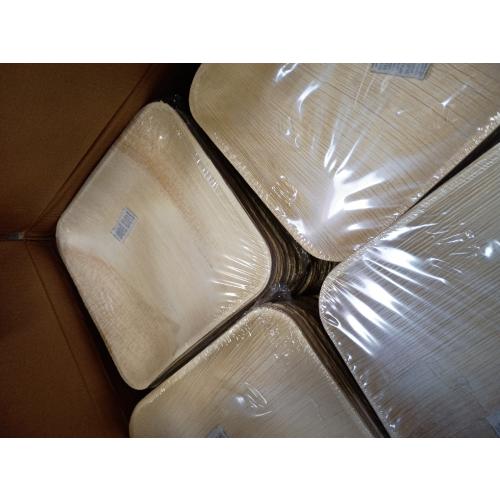 Eco Craft Stix 10 inch Square Palm Leaf Plates. Eco Friendly Dinnerware. Pack of 80  Plates. Eco-Friendly and Compostable Palm Plates. Sturdy and Durable