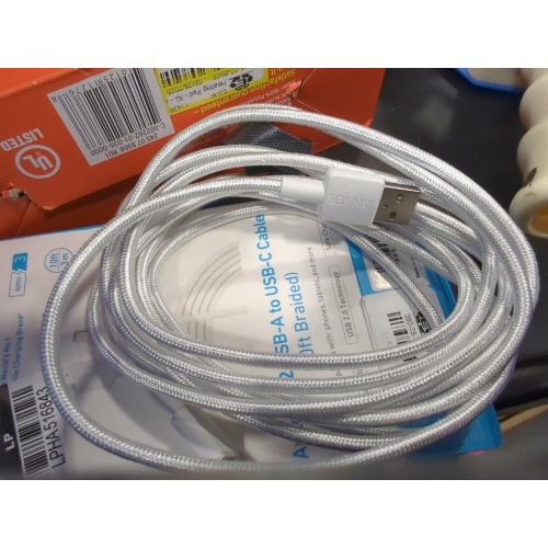 Anker 10' USB-A to USB-C Braided Cable - White Iteration