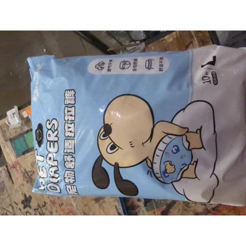 Disposable Dog Diapers Count Absorbent Soft Puppy Doggie Diapers for Female Dogs with Stretchy Waist Puppy Diaper in Heat Period Excitable Urination (L 30PCS)