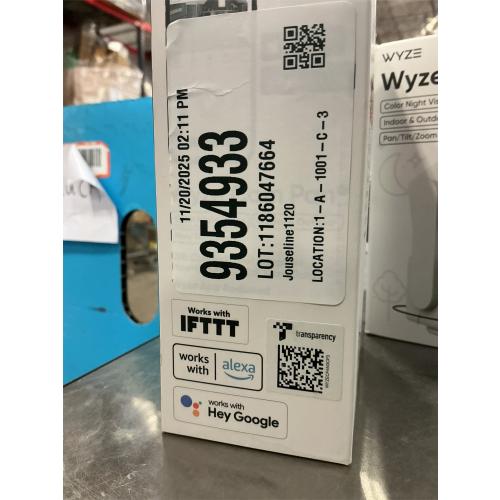 WYZE Cam Pan v3, Indoor/Outdoor IP65-Rated 1080p Pan/Tilt/Zoom Wi-Fi Smart Home Security Camera with Color Night Vision, 2-Way Audio, Compatible with Alexa & Google Assistant, Free Expert Setup