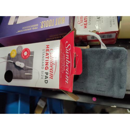 Sunbeam Premium Sunbeam Heating Pad with Compact Storage, Standard Size, Gray