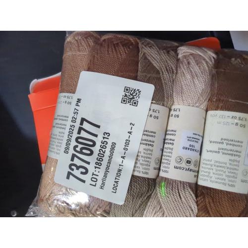 6 PCS Size 8 Double Mercerized Egyptian Long Staple Cotton Pearl Thread 6 Gradient Colors per Box 5 Grams Ball Rainbow Color Embroidery Thread for Crochet Cross Stitch Hand Embroidery