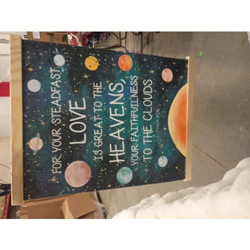 URLLUAE Solar System Poster Hanger Frame, Space Nursery Wall Art Decor,Solar System for Kids,Outer Space Room Decor for Boys Room,16x24 Inches Set of 2