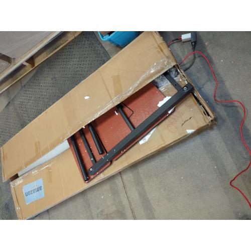 BYMECOST Laptop Desk for Bed, Adjustable Height & Length Laptop Bed Table,Overbed Table with Wheels for King & Queen Size Beds,Rolling Standing Desk,Over Bed Desk for Working Reading Eating