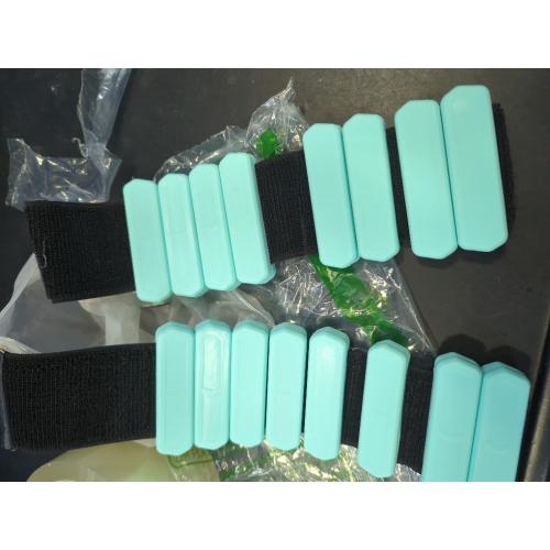 Adjustable Wrist & Ankle Weights Set of 2(1Lbs Each), Premium Silicone Wearable Weight Bracelets, Fits for Yoga, Pilates, Home Gym Workout, Dance, Pool Exercises, Jogging, Cardio, Strength Training