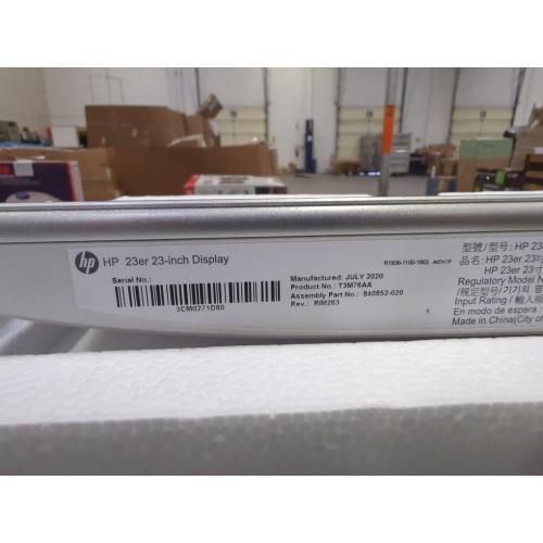 White HP 23er 23-inch Full HD IPS LED Backlit Zero Bezel White Monitor(T3M84AA#ABA) (Renewed)