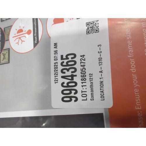 Magnetic Thermal Insulated Door Curtain for 36x 96 Doors, Visible Door Cover for Heat Insulation, Magnetic Closure Thick Blanket for Doorway to Keep Warm in Winter Cool in Summer