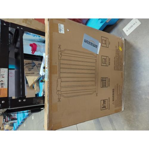 Extra Wide Baby Gate Tension Indoor Safety Gates White Metal Large Pressure Mounted Pet Gate Walk Through Long Safety Dog Gate for The House Doorways Stairs (66.93-71.65/170-182CM, White)