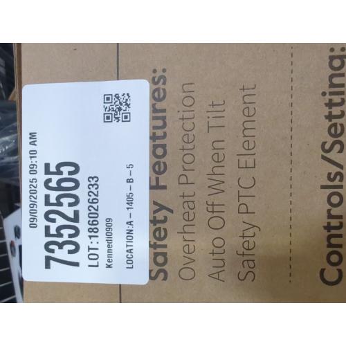 Silver GiveBest Portable Electric Space Heater with Thermostat, 1500W/750W Safe and Quiet Ceramic Heater Fan, Heat Up 200 Square Feet for Office Room Desk Indoor Use, Silver