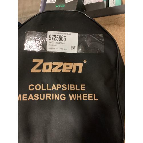 Zozen Measuring Wheel in Feet and Inches, Mechanical/Double Collapsible/One Key to Reset/Kickstand to Keep Stand/Starting Point Arrow and Cloth Carrying Bag, 0-9,999 Ft Measure Wheel.