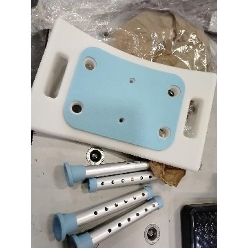 Shower Chair for Inside Shower, FSA/HSA Eligible 400 lbs Adjustable Shower Stool with Suction Feet, Shower Seat for Inside Tub Bathroom Bench Bath Chair for Elderly and Disabled