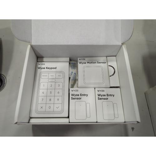 White 5 PC Wireless Home Security Sensor Kit with Hub, Keypad, Motion, Entry Sensors, and 6 Mo. of 24/7 Professional Monitoring