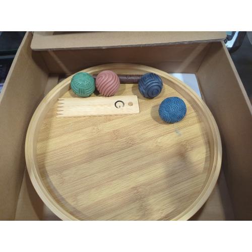 Zen Garden Desk Decor Meditation Sand Tray for Meditation and Yoga, Miniature Desktop Zen Garden with Sand and Rake, Home Office Decor for Stress Relief, Mindfulness Gift