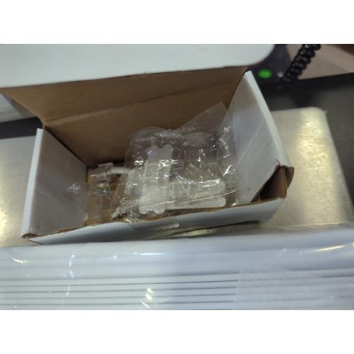 DEZ FURNISHINGS Cordless 2 Faux Wood Blind, 32 W x 48 H, White