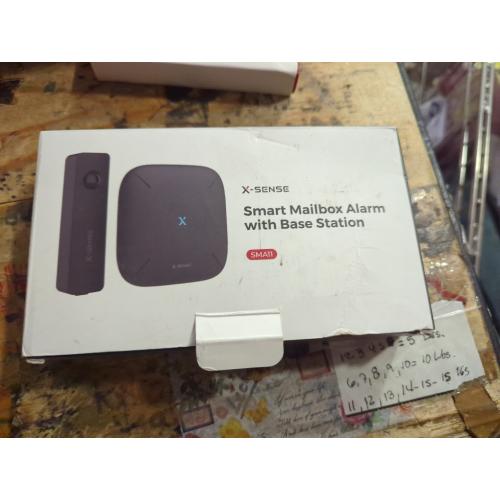 X-Sense Smart Mailbox Alarm, Wireless Long Range Mailbox Alert, Mailbox Sensor with SBS50 Base Station for Delivered Mail, SMA11