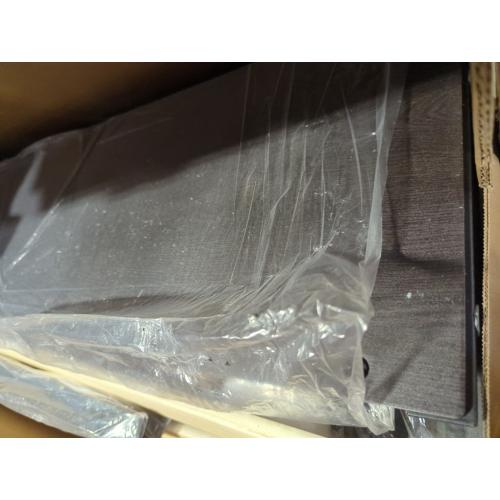 King Bed Frame With Storage Headboard and Charging Station Grey