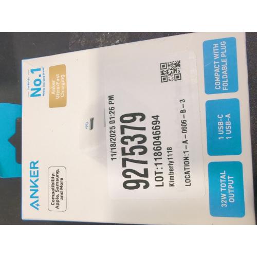 Anker 32W 2-Port Compact USB C Charger with Foldable Plug for iPhone 15/15 Plus/15 Pro/15 Pro Max/14/13, Pixel, Galaxy, iPad/iPad Mini and More (Cable Not Included) - White