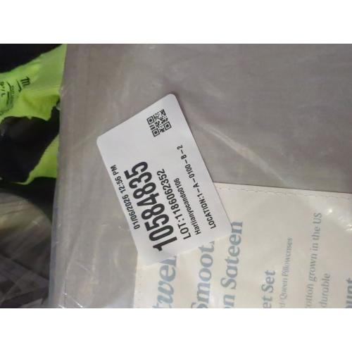 Nestwell Pima Cotton Sateen 500-Thread-Count Queen Sheet Set in Dove