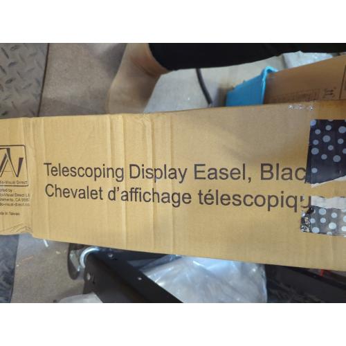 Lightweight Aluminum Telescoping Display Easel, 70 Inches, Black (4)