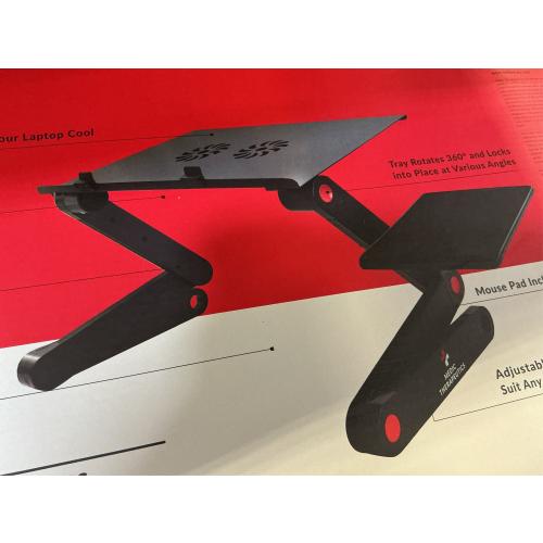 Medic Therapeutics Adjustable Laptop Desk w/ Cooling Pad & Mouse Pad
