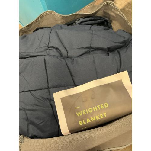 Mr. Sandman Weighted Blanket for Adults, Minky Heavy Blanket for Woman,Man Sleeping Calm, Soft and Cozy Weighted Throw Blankets, Machine Washable, 60 x 80in, 20 Pounds, Navy Blue