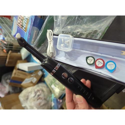 Tooth Polisher,Teeth Polishing Kit for Daily Cleaning,Polishing Then Whitening of Tooth (Professional Toothpaste Include),USB Rechargeable Dental Polisher with LED Light,6 Heads,5 Speed Modes