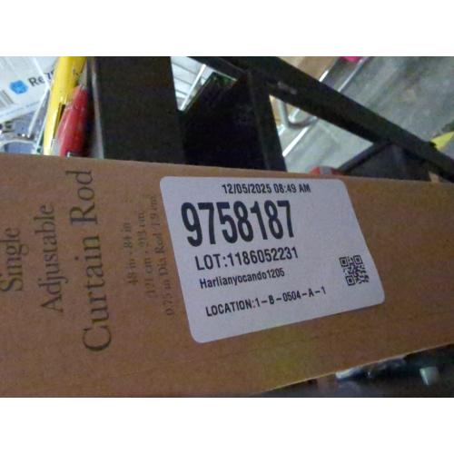 Bee & Willow Selah 48 to 84-Inch Adjustable Curtain Rod Set in Oak