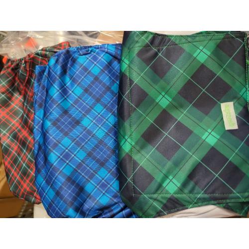 wegreeco Washable Male Dog Belly Band (Stylish Pattern) - Dog Diapers Male - Washable Male Dog Belly Wrap, Dog Diapers Male (Blue, Green, Red Plaid, S)