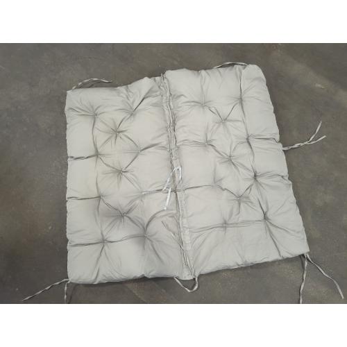 Outdoor Swing Replacement Cushions, 2 or 3 Seats Bench Cushion with Ties, Thicken 4 Recliner Seat Pad for Patio Furniture, Waterproof Premium Tufted Cushion with Backrest(Light Grey)