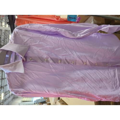 Armani Men's Dress Shirt Fitted lavender Solid size large