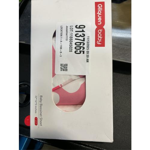 Gllquen Baby Bassinet Sheets 4 Pack, Breathable Cozy Fitted Mattress Sheet, Elastic Travel Crib Fashionable Floral Pattern, Standard Cradle Safe Sheets for Baby Boys Girls 32x16(Love)