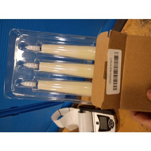 Flameless Taper Candles with 3D Wick, 9.6 Real Wax LED Candles with Remote and Timer, 3 Pack Flickering Candlesticks Battery Operated, Classic Tall Taper Candles for Home, Wedding, Party, Ivory