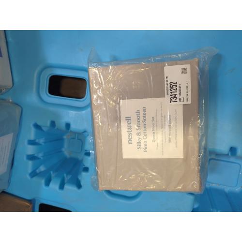 Nestwell Pima Cotton Sateen 500-Thread-Count Queen Sheet Set in Dove