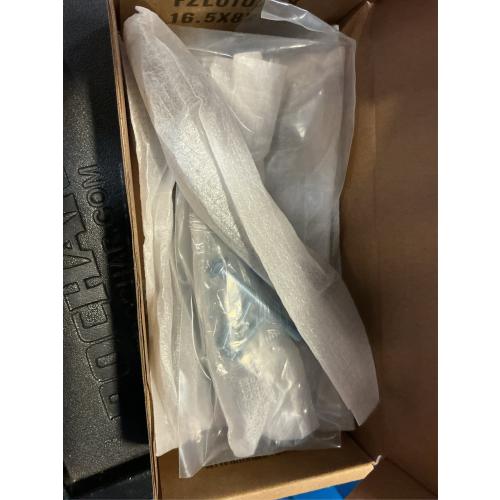 KNOBWELL 6 Pack 3 inch Black Cabinet Handles, Wave Style Black Handles for Cabinet and Cupboard, Dresser Drawer Pulls Matte Black, 3 inch Hole Center